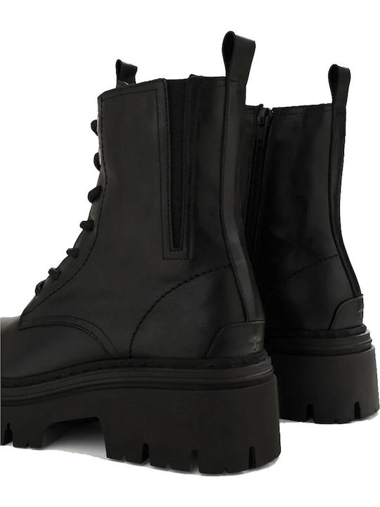 Leather Women's Ankle Boots Black