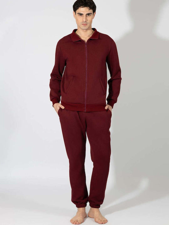 Harmony Χειμερινή Ανδρική Πιτζάμα Bordeaux Harmony Χειμερινή Ανδρική Πιτζάμα Bordeaux