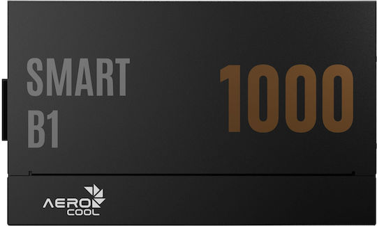 Aerocool Smart B1 1000W Black Computer Power Supply Full Wired 80 Plus Bronze