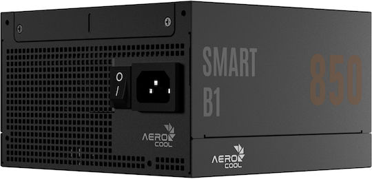Aerocool Smart B1 850W Μαύρο Τροφοδοτικό Υπολογιστή Full Wired 80 Plus Bronze