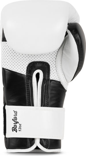 Lonsdale Barford Boxing Gloves Leather for Match White