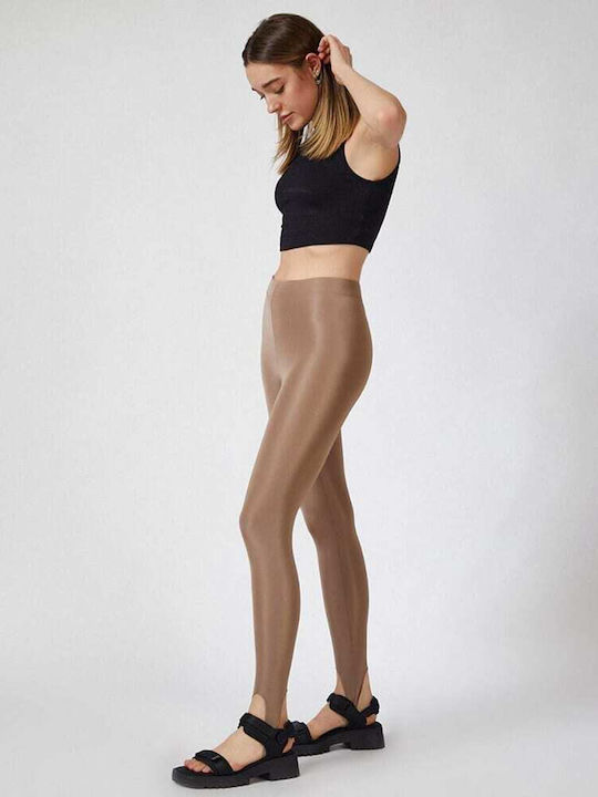 Women's Legging Shiny Brown
