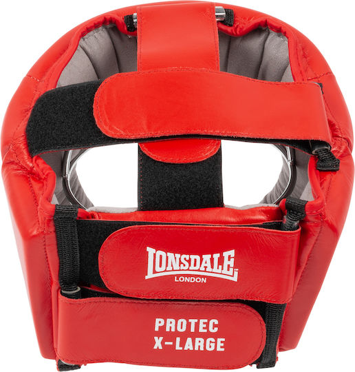 Lonsdale Boxhelm Erwachsene Offenes Gesicht Rot