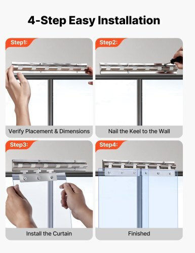 Vevor Accesorii pentru Uz Casnic 210cm PZPVCML7284I3Y8XP001V0 12buc