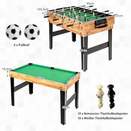 Costway Wooden Air Hockey Tabletop