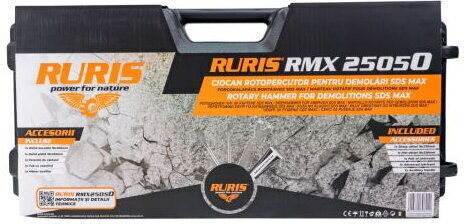 Ruris Rotary Hammer Power 1700W with SDS Max Socket