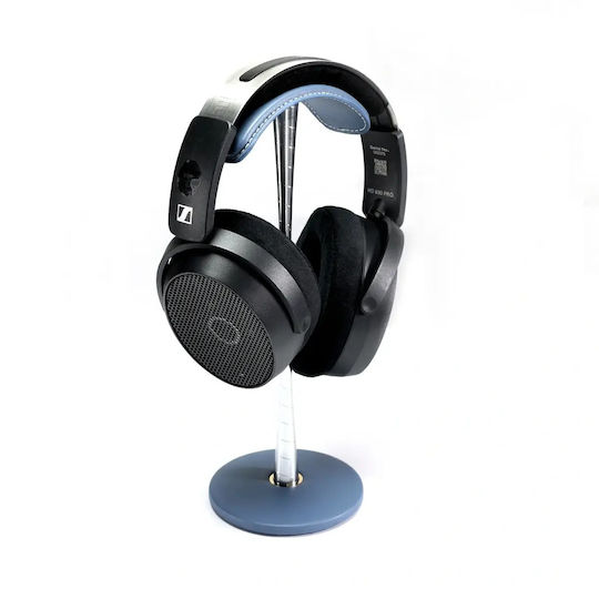 Ddhifi Hs270-blue Premium Headphone Stand Genuine Leather Arc & Weighted Base