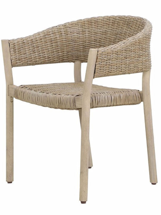 Scaun de exterior Lemn Sumatra Physics 4buc 64x57x78cm