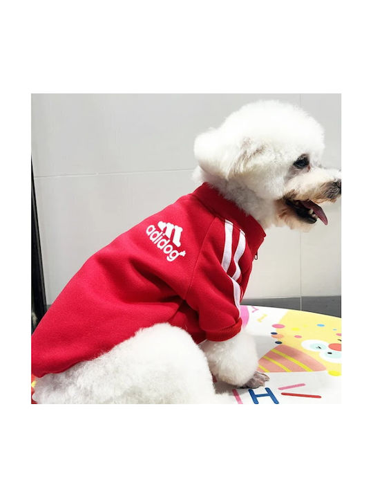 Hanorace De Iarnă Pentru Câini “adidog” 7.5kg-10kg 2XL Roșu OEM