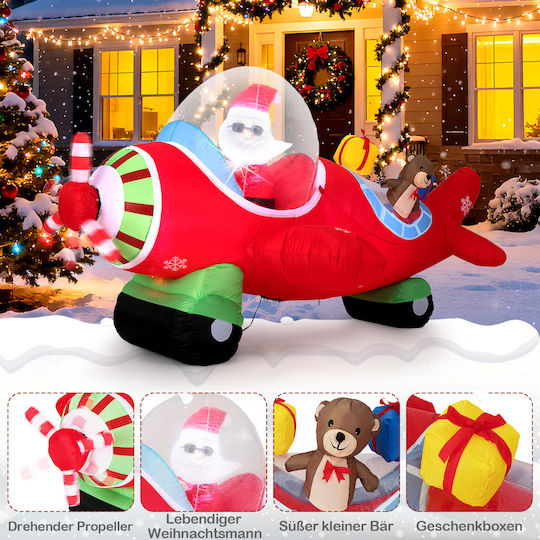 Inflatable Illuminated Santa Claus Electric with Moving
