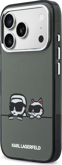 Karl Lagerfeld Iml K&ch Heads Logo Back Cover Plastic / Silicone Black (iPhone 17 Pro)