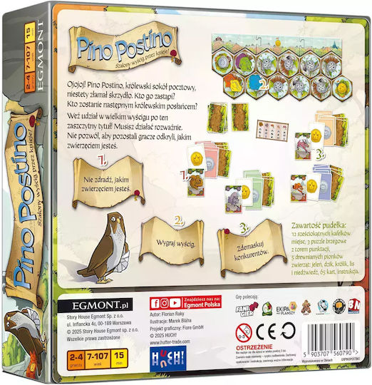 Board Game Pino Postino for 2-4 Players 7+ Years Old (PL) Egmont