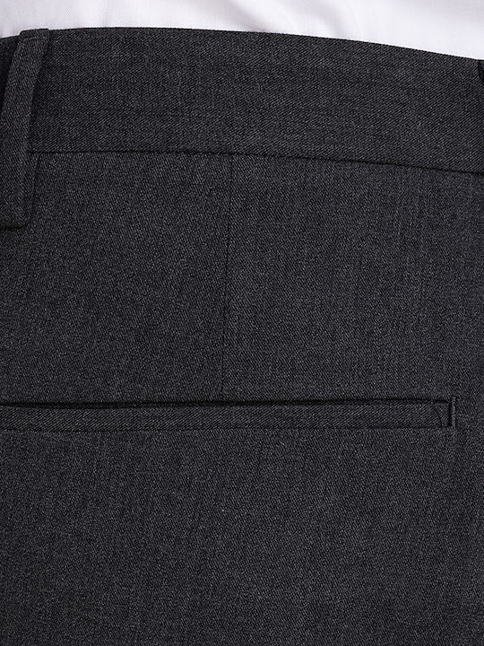 Trousers Elastic in Loose Fit Γκρί Σκούρο