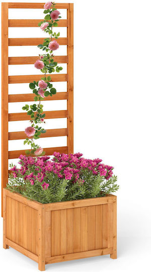 Costway Planter Box Lemn Portocaliu 123x40.5x42.5cm.
