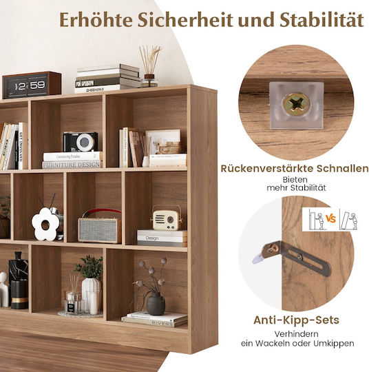Bookcase Natural Color 120x24x104cm