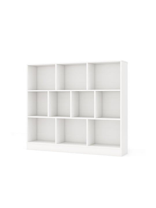 Βιβλιοθήκη Λευκό 120x24x104εκ.