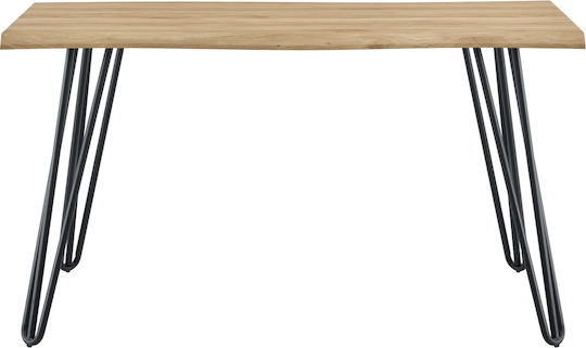 Τραπεζαρίας Sonoma/μαύρο 140x70x77.5εκ. Τραπεζαρίας Sonoma/μαύρο 140x70x77.5εκ.