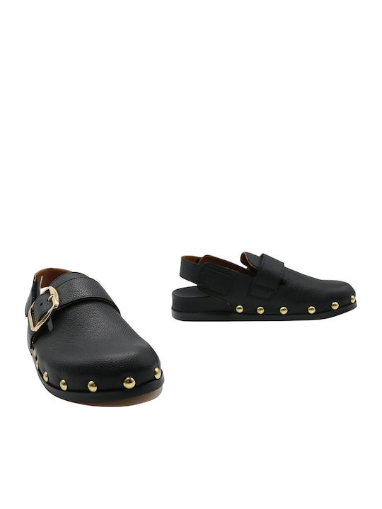 Mules with Heel in Black Color