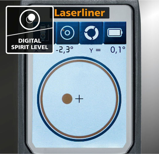 Laserliner Laser Entfernungsmesser 080.825A mit einer Messreichweite von bis zu 50m