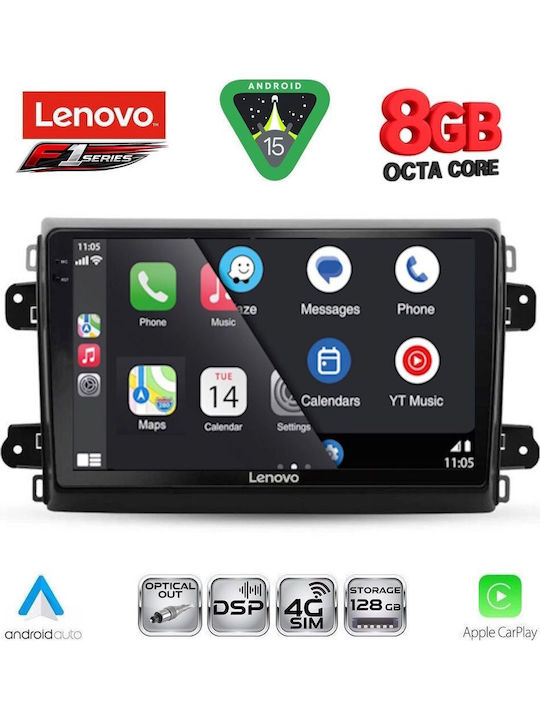 Lenovo Car Audio System for Fiat Ducato 2021 with Touch Screen 9" Bluetooth USB Wi-Fi GPS Apple CarPlay Android Auto Lenovo SSR 10143 CPA