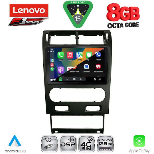 Lenovo Car Audio System for Ford Mondeo 2003-2006 (Bluetooth/USB/WiFi/GPS/Apple-Carplay/Android-Auto) with Touch Screen 9"