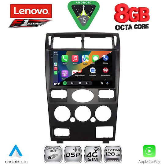 Lenovo Ηχοσύστημα Αυτοκινήτου για Ford Mondeo 2003-2006 (Bluetooth/USB/WiFi/GPS/Apple-Carplay/Android-Auto) με Οθόνη Αφής 9"