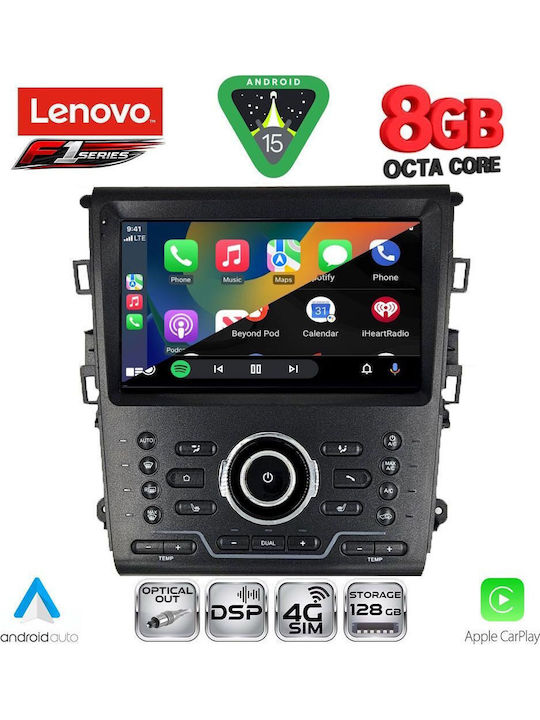 Lenovo Car Audio System for Mercedes-Benz CL Class Ford Mondeo 2014-2023 with Clima (Bluetooth/USB/WiFi/GPS/Apple-Carplay/Android-Auto) with Touch Screen 9"