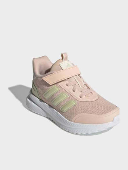 Kids Sports Shoes Running with Hoop & Loop Closure Pink
