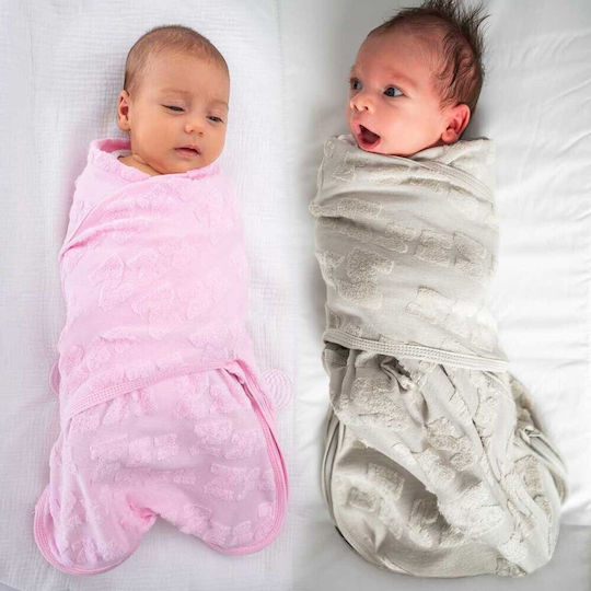 Babybliss Baby Schlafsack Wearable Blanket Blisssnug Rosa Grau Set 2 Stück