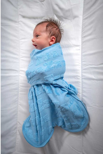 Babybliss Sleeping Bag Swaddle Blanket Blisssnug Sky Grey Set of 2
