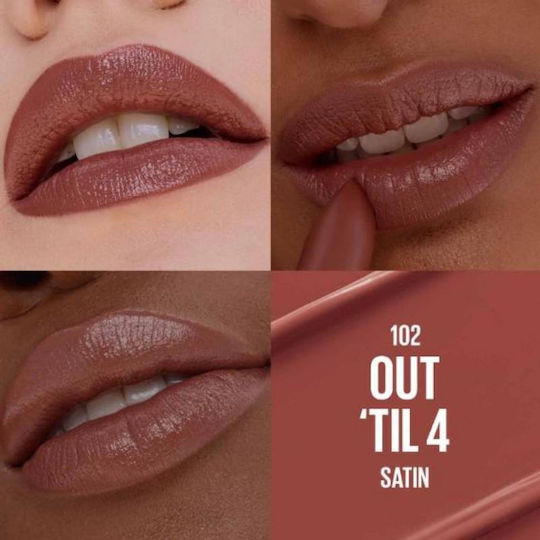 Maybelline Κραγιόν Satin 102 Out Til 4 3.4gr