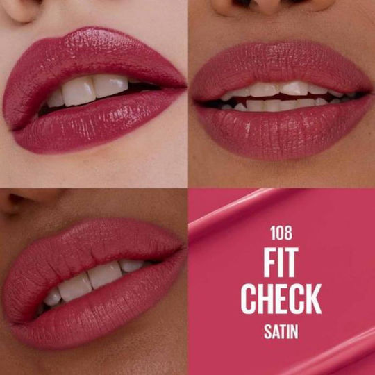 Maybelline Lipstick Satin 108 Fit Check 3.4gr