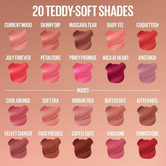 Maybelline Super Stay Teddy Tint Κραγιόν Matte 105 Velvet Choker 5ml