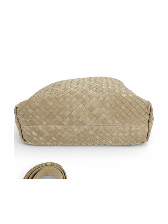 Damentasche Schultertasche Taupe
