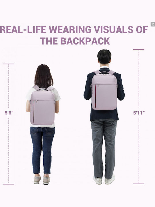 Miss Lulu Tasche Rucksack für Laptop 15.6" in Lila Farbe BPK2524-PE