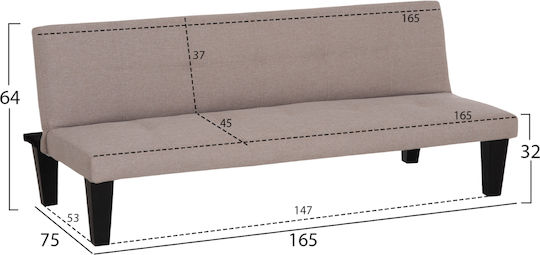 Koro Διθέσιος Καναπές Κρεβάτι από Δερματίνη 165x75x64εκ. Koro Διθέσιος Καναπές Κρεβάτι από Δερματίνη 165x75x64εκ.