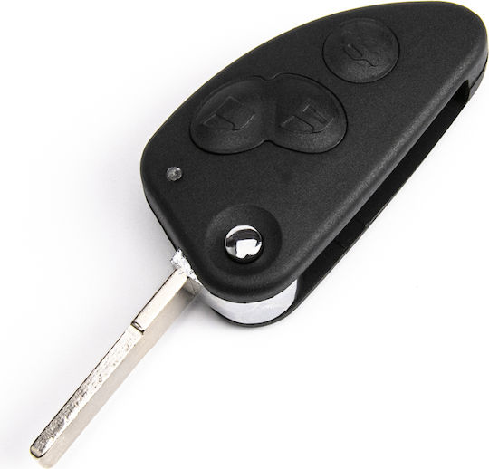 Сгъваемо Електронно Автомобилно Ключодържател Дистанционно Alfa Romeo 147 156 166 3 Бутона