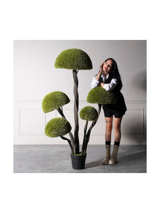 Supergreens UV Изкуствено Дърво Бонсай Мъх Гъба Пентапло Зелен 180 См