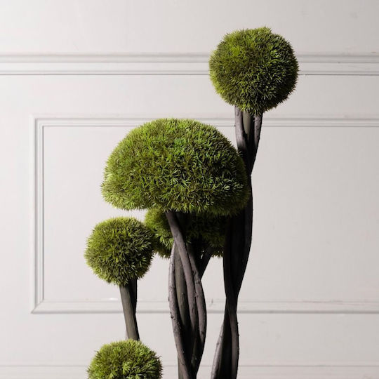 Supergreens Uv Τεχνητό Δέντρο Μπονσάι Moss ''mushroom'' Πενταπλό Πράσινο 90 Εκ