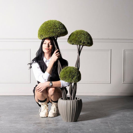 Supergreens UV Copac Artificial Bonsai Moss „Ciupercă” Triplu Verde 120 cm