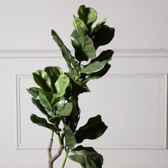 Supergreens Uv+fr Τεχνητό Δέντρο Φίκος Λυράτα Πράσινο 120 Εκ