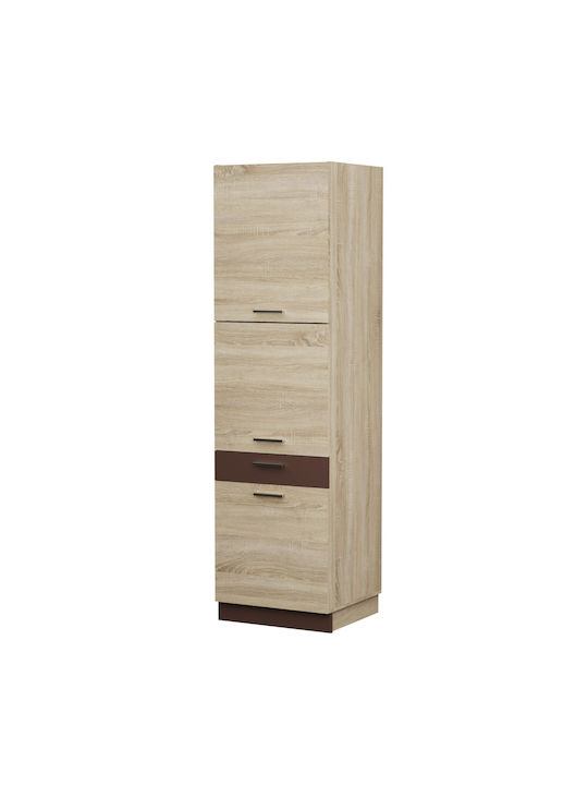 Alina Küchensäule Sonoma-Mokka 60x55.6x213.3cm