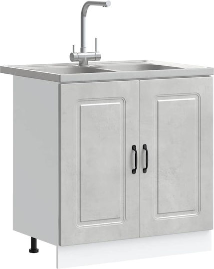 Kalmar Sink Cabinet Concrete Grey 305.5x46x207cm