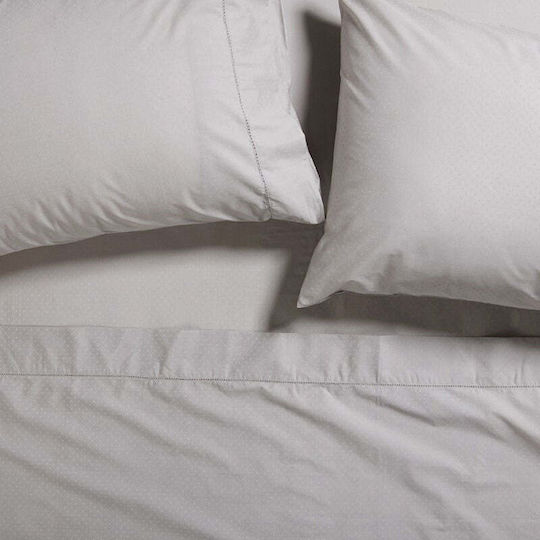 Cannon Imperial Πουά Σεντόνι Μονό 170x280εκ. Linen