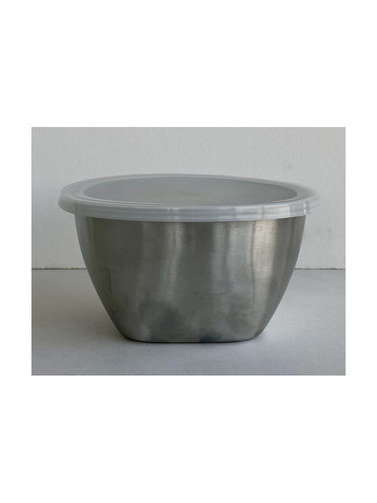 Venus Δοχείο Φαγητού Inox Ασημί 16x16cm