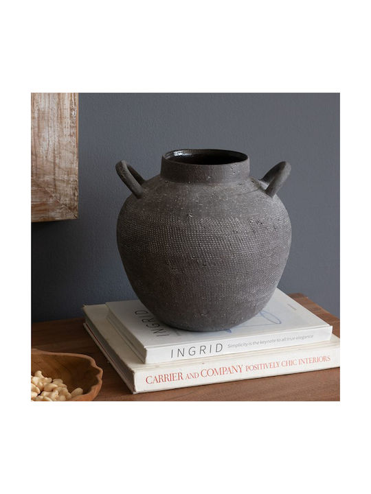 Artekko Decorative Vase Black 24.2x23.5x24.2cm