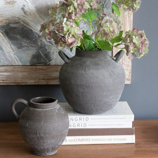 Artekko Декоративна ваза Керамика Черен 24.2x23.5x24.2см 1бр
