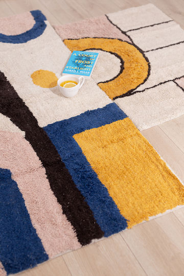 InTheBox Pop Teppich Rechteckig Sommer Baumwolle Multicolour