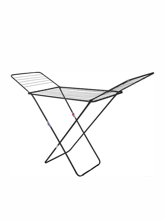 Eurogold Stabilo Metallic Folding Floor Clothes Drying Rack with Hanging Length 18m