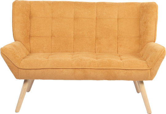 Two-Seater Couch Mustard 126x86x78cm